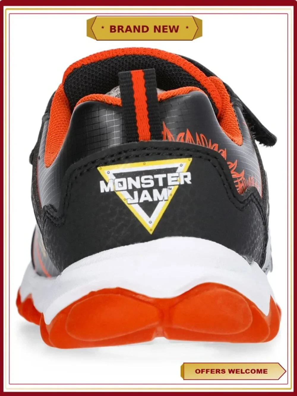 Toddler Boys El Toro Loco Monster Truck Sneakers with Elastic Lace & Strap